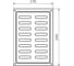 Решетка вентиляционная DOMART 170x240, модель 2, цинк 4660046005207 2