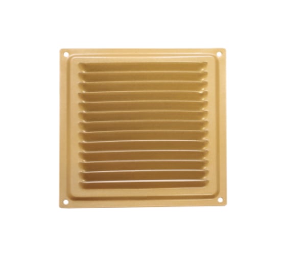 Решетка вентиляционная DOMART 150x150, с сеткой, золото 4620007780475 1