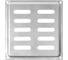 Решетка вентиляционная DOMART 150x150, модель 2, цинк 4660046005276 1