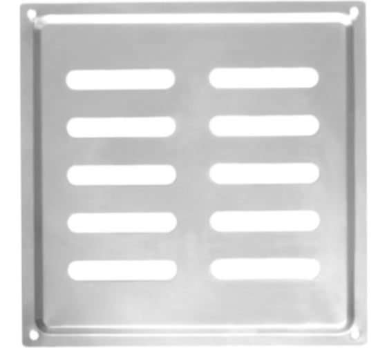 Решетка вентиляционная DOMART 175x175, модель 2, хром 4660046005290 1