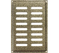 Решетка вентиляционная DOMART 170x240, с сеткой, модель 2, бронза антик 4660046005672