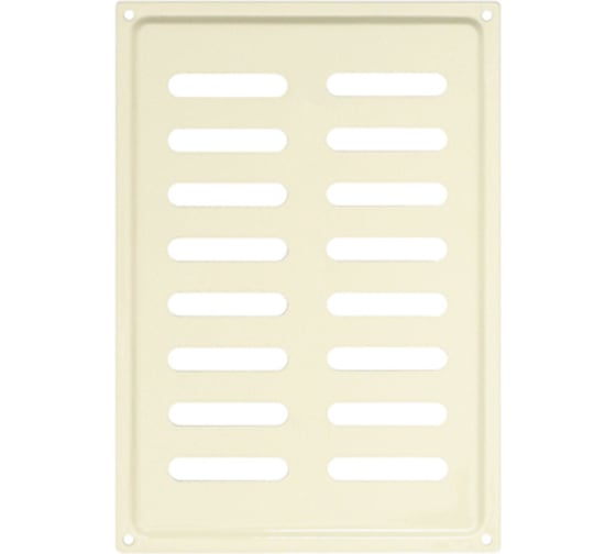 Решетка вентиляционная DOMART 170x240, с сеткой, модель 2, бежевый 4660046017965 1