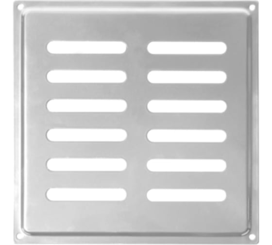 Решетка вентиляционная DOMART 200x200, модель 2, хром 4660046005405 1