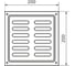 Решетка вентиляционная DOMART 200x200, модель 2, хром 4660046005405 2