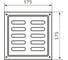 Решетка вентиляционная DOMART 175x175, модель 2, золото 4660046005320 2