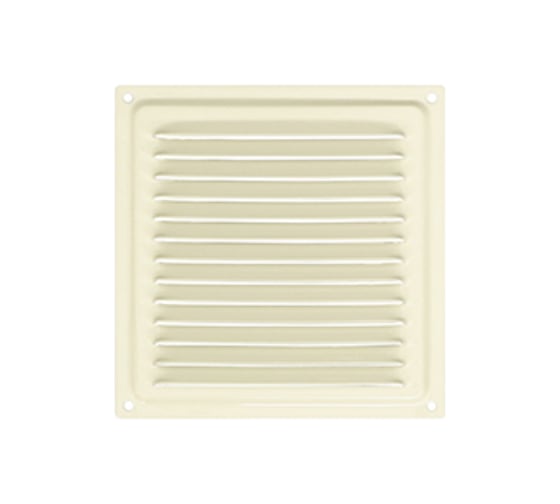 Решетка вентиляционная DOMART 150x150, с сеткой, бежевый 4660046017880 1