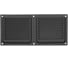 Решетка вентиляционная DOMART 100x200, с сеткой, черный 4620007781212 1