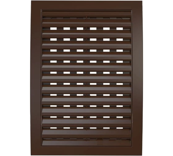 Решетка вентиляционная ERA РРПН разъемная, регулируемая, 180x250, ASA, Brown 1825РРПН кор 1