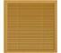 Решетка вентиляционная ERA С сетка, 385x385, пластик, Beige 3838С беж 3