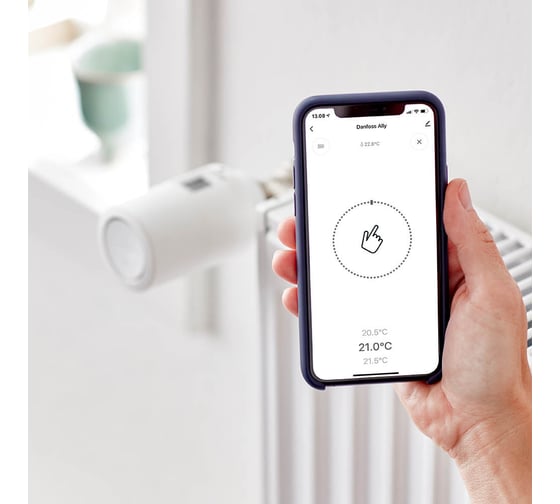 Электронный радиаторный термостат Ally и шлюз Ally Gateway Danfoss 014G2443