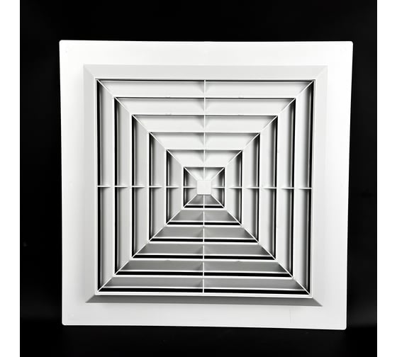 Пластиковая потолочная решетка KRAFTAIR диффузорного типа 2шт Диффузор 600х600-2шт 1