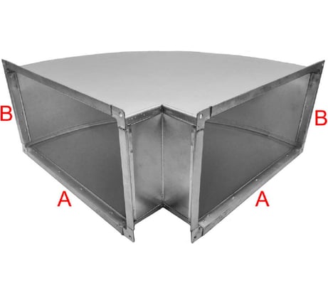 Отвод Diaflex 300х100 мм для воздуховодов 90 гр УФ-01019716