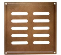 Решетка вентиляционная DOMART 175x175, с сеткой мод.2 коричневый металлик 4660046005528