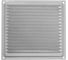 Решетка вентиляционная DOMART 175x175, с сеткой серый металлик 4620007780697 1