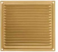 Решетка вентиляционная DOMART 175x175, с сеткой золото 4620007780673