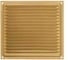 Решетка вентиляционная DOMART 175x175, с сеткой золото 4620007780673 1