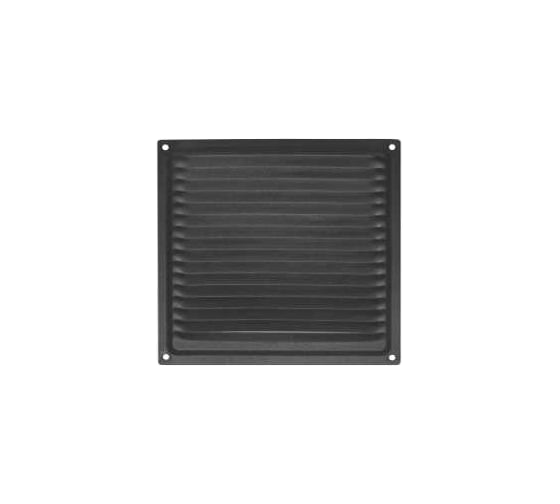 Решетка вентиляционная DOMART 175x175, с сеткой черный 4620007780703 1