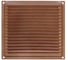 Решетка вентиляционная DOMART 175x175, с сеткой коричневый металлик 4620007780659 1