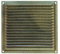 Решетка вентиляционная DOMART 175x175, с сеткой бронза антик 4620007780642