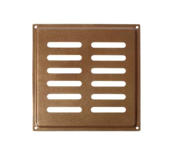 Решетка вентиляционная DOMART 200x200, с сеткой мод.2 коричневый металлик 4660046005450 1