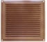 Решетка вентиляционная DOMART 200x200, с сеткой коричневый металлик 4620007780758 1