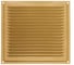 Решетка вентиляционная DOMART 200x200, с сеткой золото 4620007780772 1