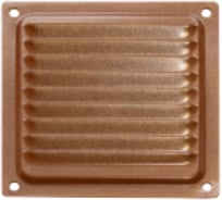 Решетка вентиляционная DOMART 100x100, с сеткой, коричневый металлик 4620007780253