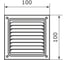 Решетка вентиляционная DOMART 100x100, с сеткой, коричневый металлик 4620007780253 2