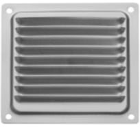 Решетка вентиляционная DOMART 100x100, с сеткой, без покрытия 4620007780215