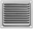 Решетка вентиляционная DOMART 100x100, с сеткой, без покрытия 4620007780215 1