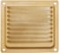 Решетка вентиляционная DOMART 100x100, с сеткой, золото 4620007780277 1