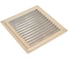 Решетка вентиляционная DOMART 150x150, с сеткой, белый антик 4620007780437 4