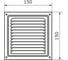 Решетка вентиляционная DOMART 150x150, с сеткой, медь антик 4620007780468 2