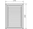 Решетка вентиляционная DOMART 170x240, с сеткой, белый антик 4620007780536 2