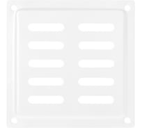 Решетка вентиляционная DOMART 100x100, с сеткой, модель 2, белый 4660046017439