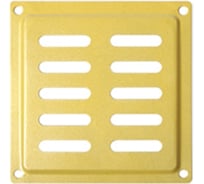 Решетка вентиляционная DOMART 100x100, с сеткой, модель 2, золото 4660046017453