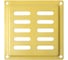Решетка вентиляционная DOMART 100x100, с сеткой, модель 2, золото 4660046017453 1