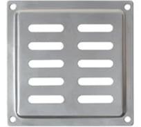 Решетка вентиляционная DOMART 100x100, с сеткой, модель 2, хром 4660046017446