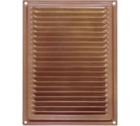 Решетка вентиляционная DOMART 170x240, с сеткой, коричневый металлик 4620007780550