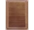 Решетка вентиляционная DOMART 170x240, с сеткой, коричневый металлик 4620007780550 1