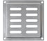 Решетка вентиляционная DOMART 100x100, с сеткой, модель 2, цинк 4660046017491 1