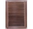 Решетка вентиляционная DOMART 170x240, с сеткой, медь антик 4620007780567 1