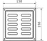 Решетка вентиляционная DOMART 150x150, модель 2, медь антик 4660046005252 2