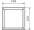 Заглушка вентиляционная DOMART 100x100 белый 4660046004989 2