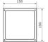 Заглушка вентиляционная DOMART 150x150 без покрытия 4660046005023 2