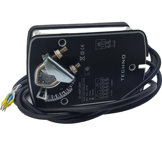 Электропривод воздушной заслонки с пружиной SC-05DF/230V 5Nm, ON/OFF, 2SPDT, 230AC TECHNO 210510