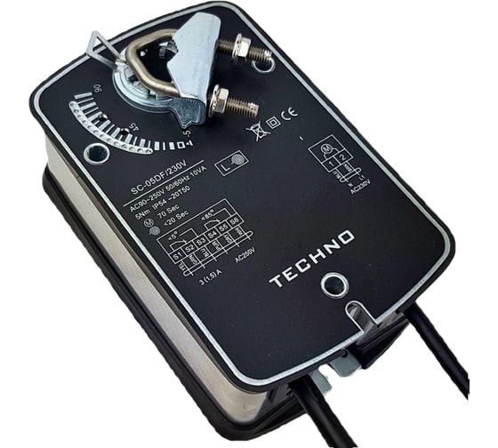 Электропривод воздушной заслонки с пружиной SC-05DF/230V 5Nm, ON/OFF, 2SPDT, 230AC TECHNO 210510