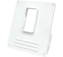 Торцевая площадка вертикальная KRAFTAIR с решеткой, фланец для воздуховода 60х120 мм ТППВР60х120