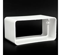 Соединитель плоских воздуховодов KRAFTAIR 55х110 мм белый СОЕДИНИТЕЛЬ 55Х110 Ф