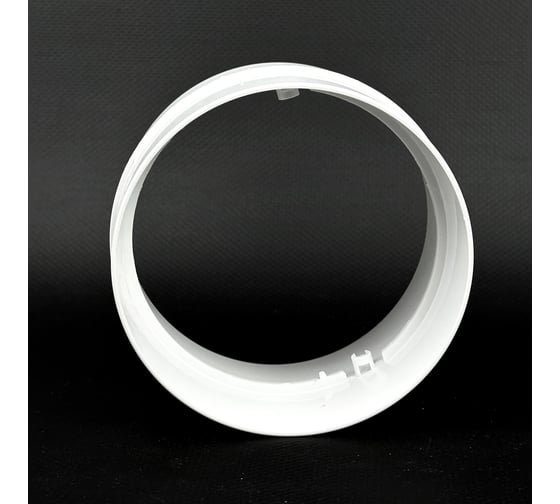 Соединитель круглого воздуховода KRAFTAIR D100 мм белый Соединитель D100 Ф 1